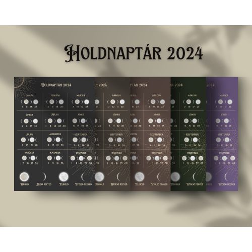 Holdnaptár 2024 - Nyomtatható / Digitális